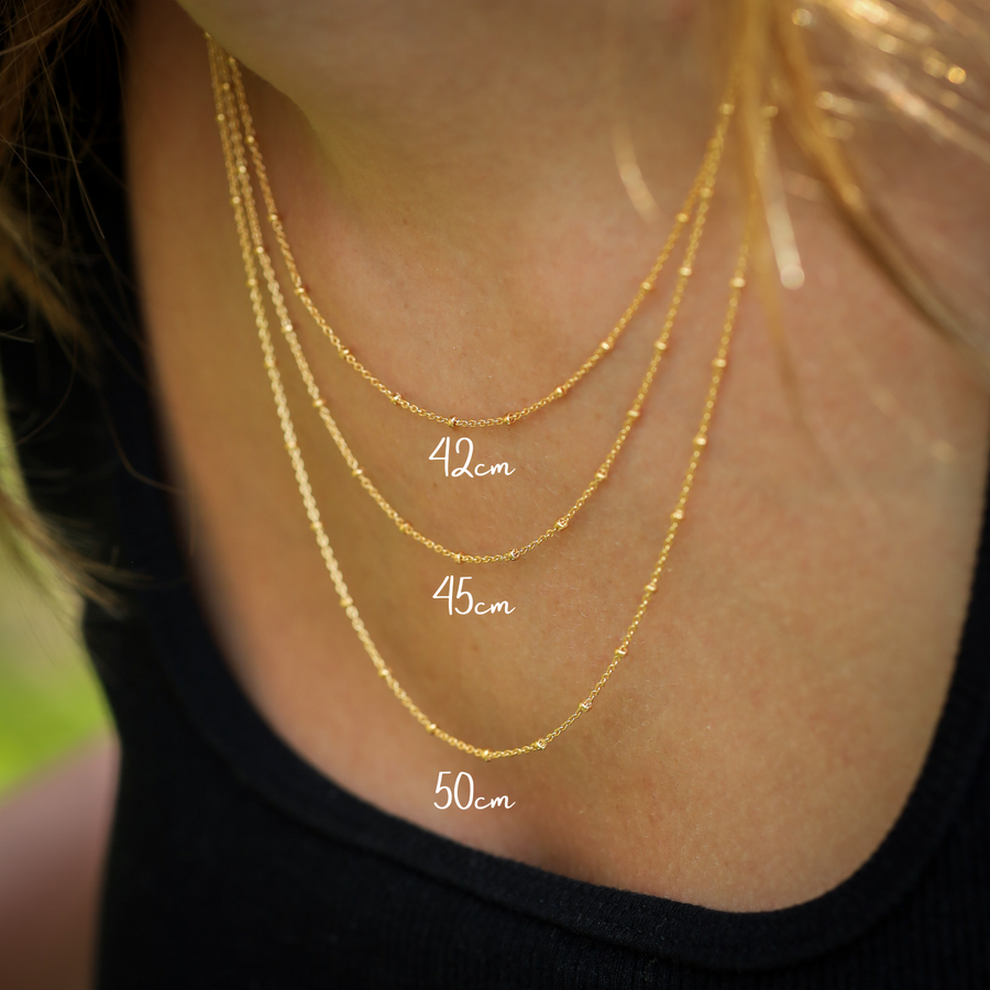 Halsketting Bamboe - Gold filled 14kt
