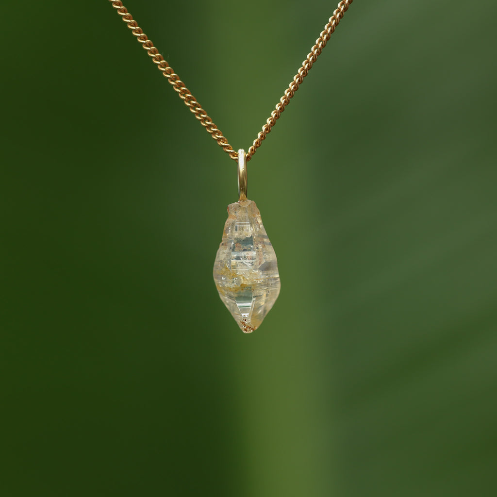 Ruwe gele Saffier - Sri lanka