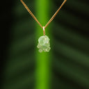 Ruwe groene granaat hanger