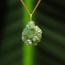 Ruwe groene granaat hanger