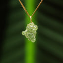 Ruwe groene granaat hanger