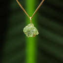 Ruwe groene granaat hanger