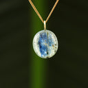 Kyaniet hanger, groen met blauw