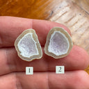 Kwarts geode hanger set