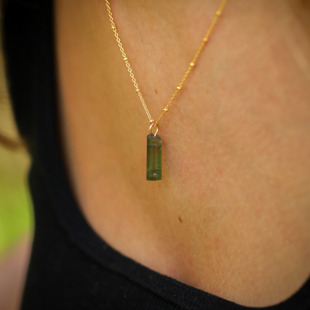 Halsketting Bamboe - Gold filled 14kt