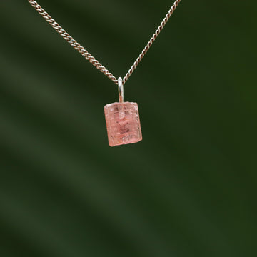 Ruwe roze Toermalijn
