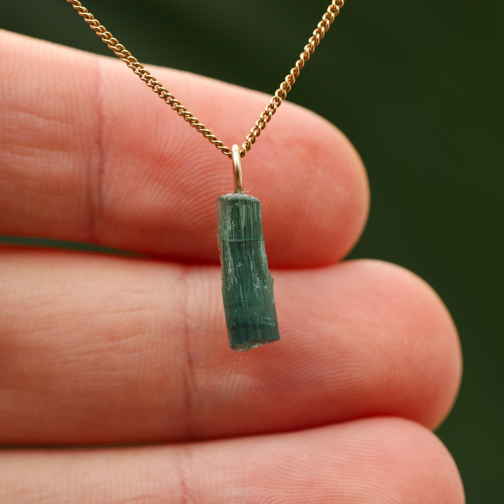 Ruwe blauwe Toermalijn