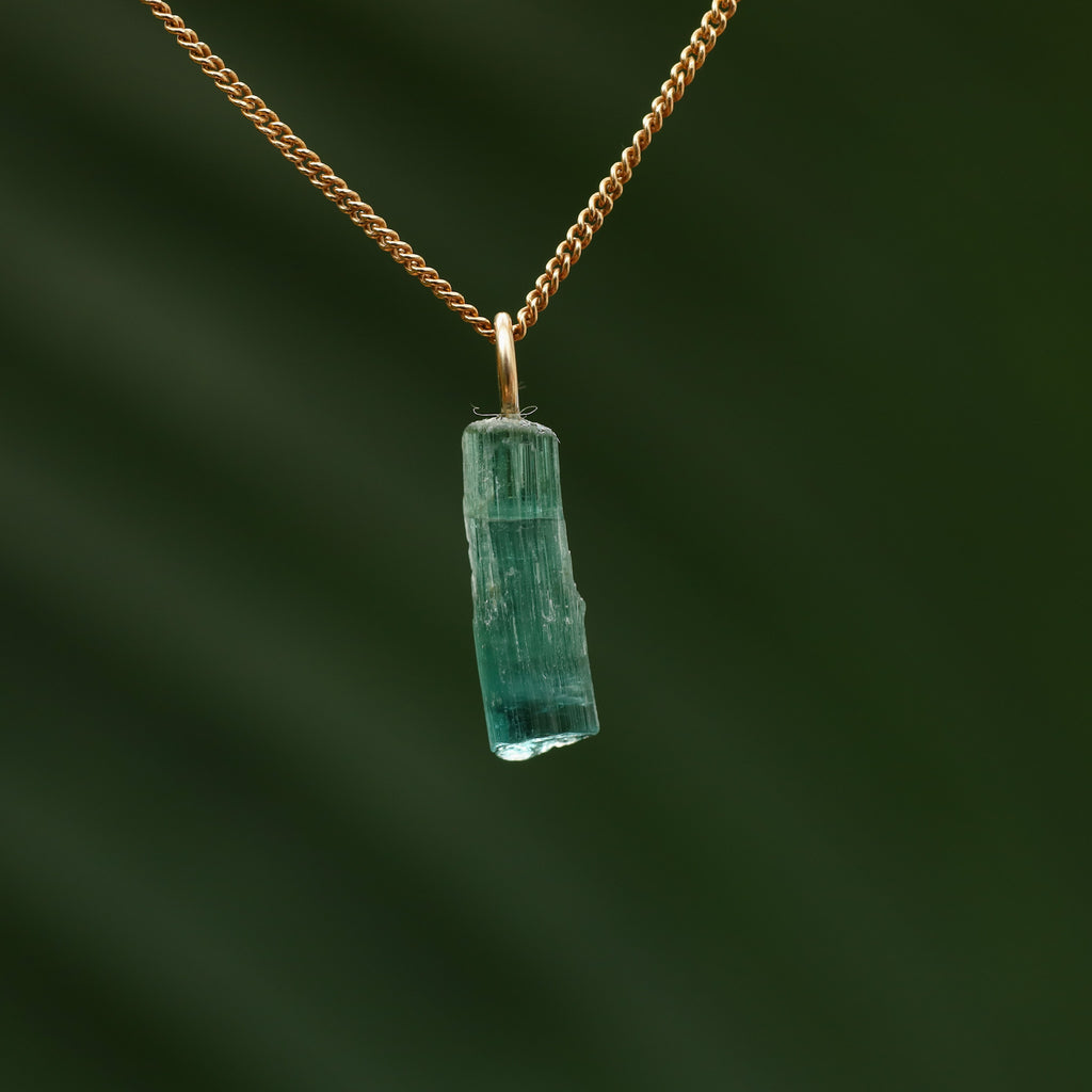 Ruwe blauwe Toermalijn