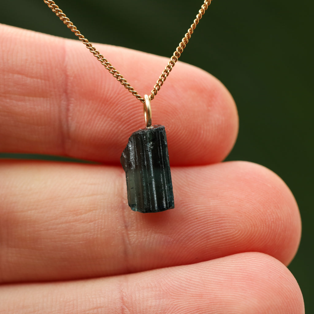 Ruwe blauwe Toermalijn