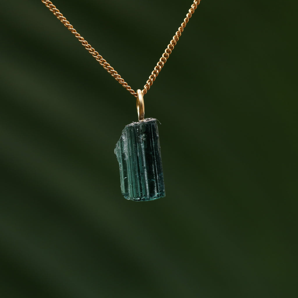 Ruwe blauwe Toermalijn