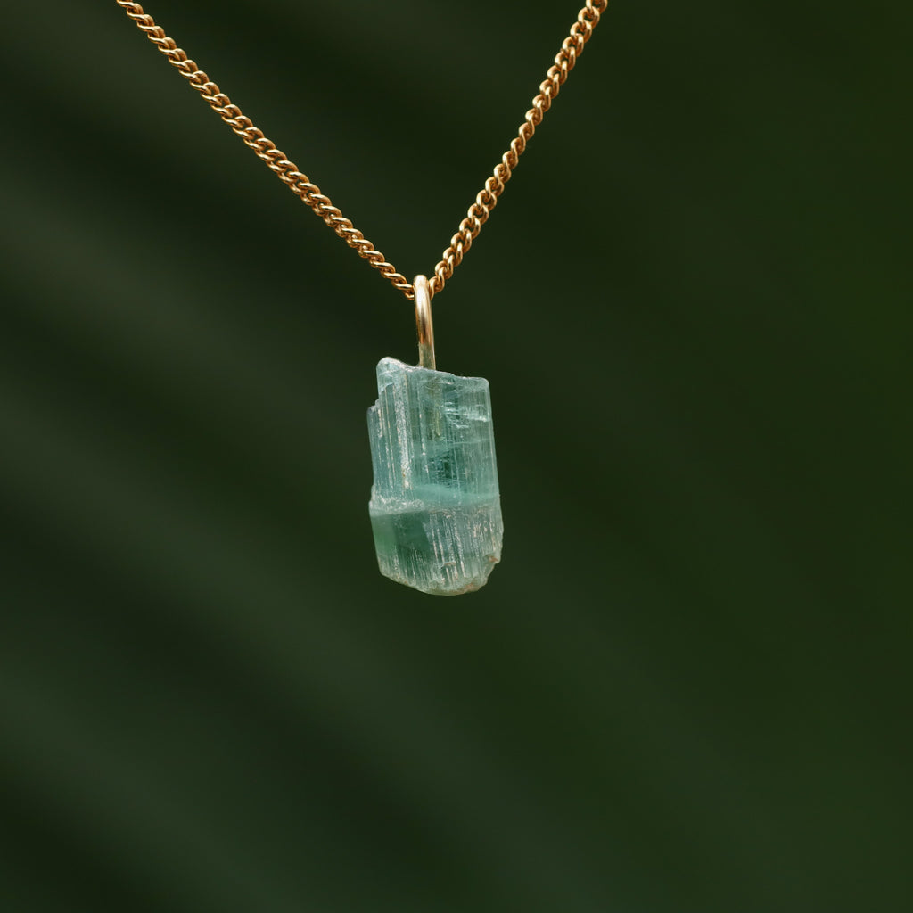 Ruwe blauwe Toermalijn