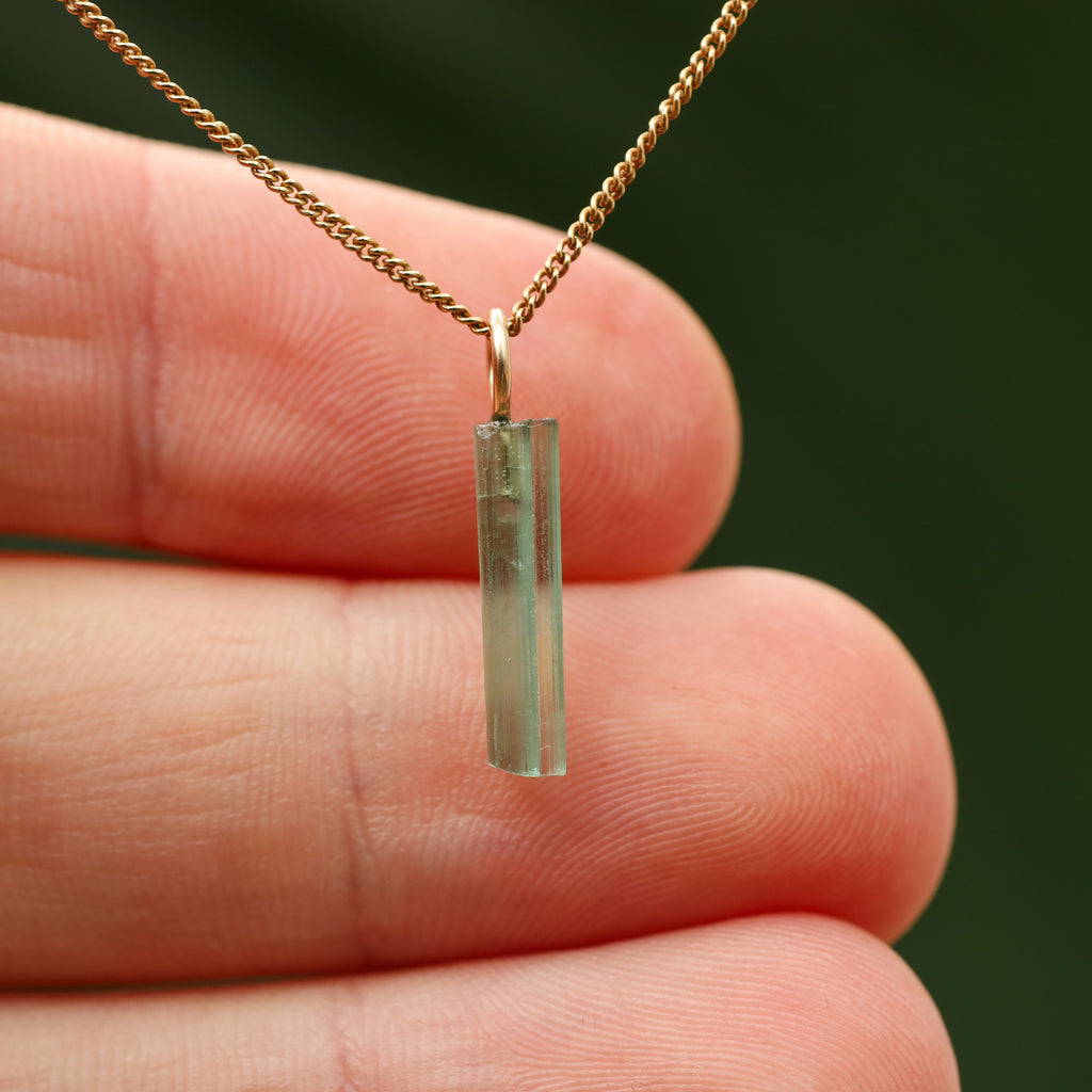 Ruwe blauwe Toermalijn