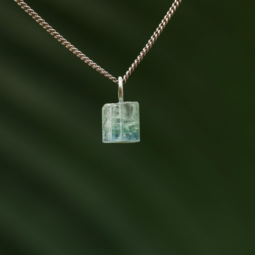 Ruwe blauwe Toermalijn