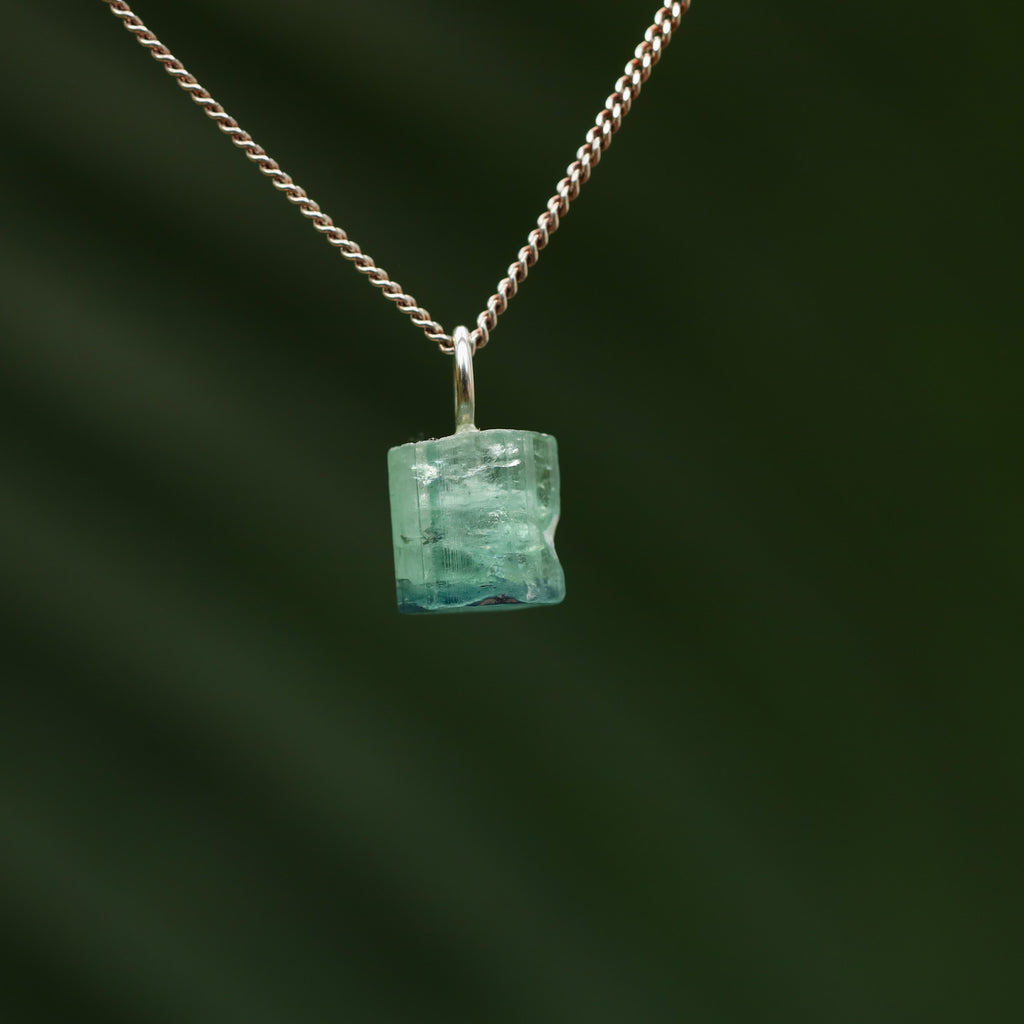 Ruwe blauwe Toermalijn