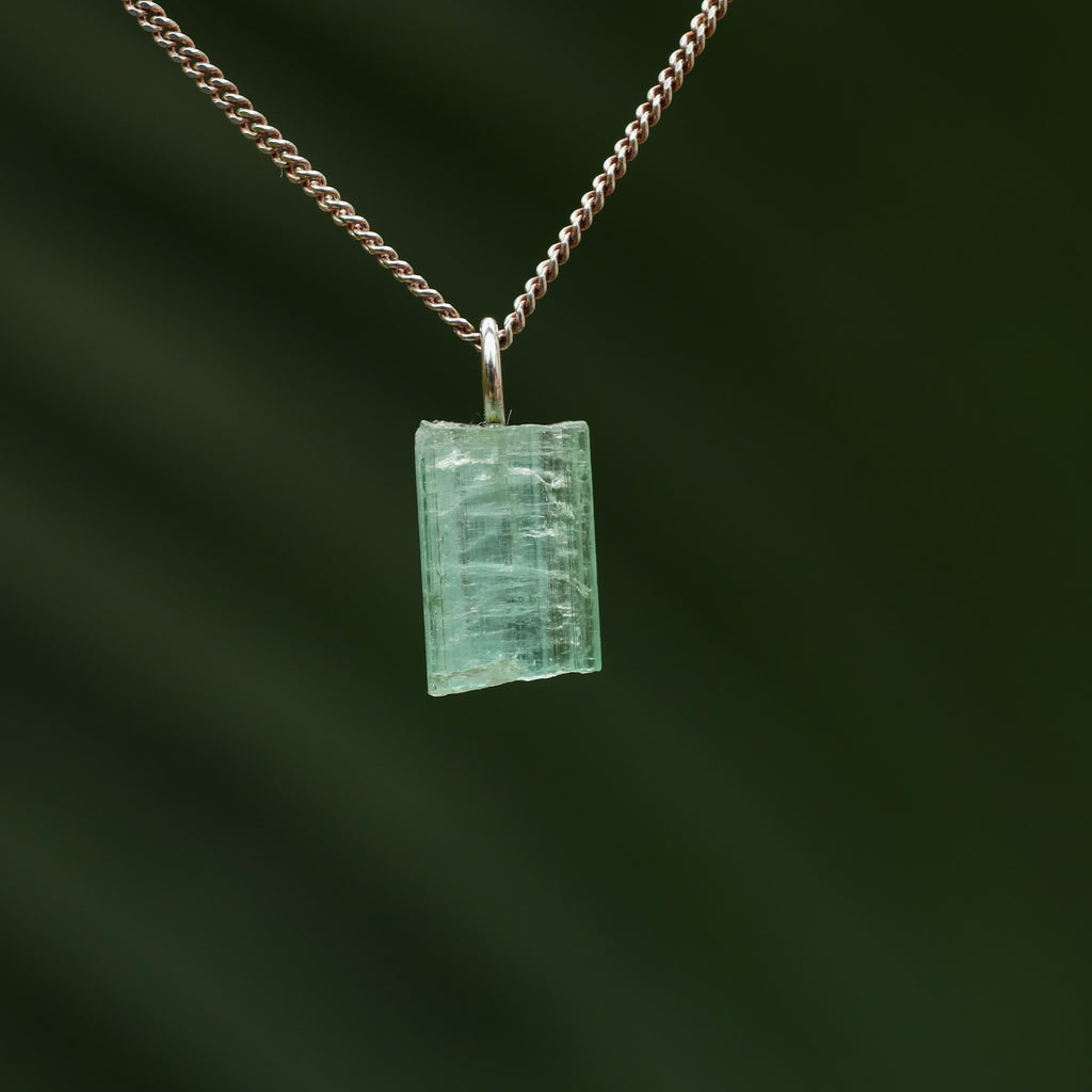 Ruwe blauwe Toermalijn