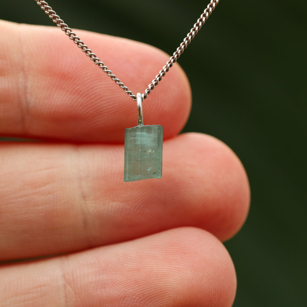 Ruwe blauwe Toermalijn