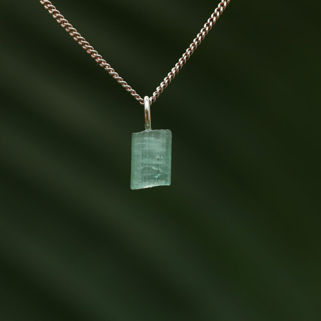 Ruwe blauwe Toermalijn