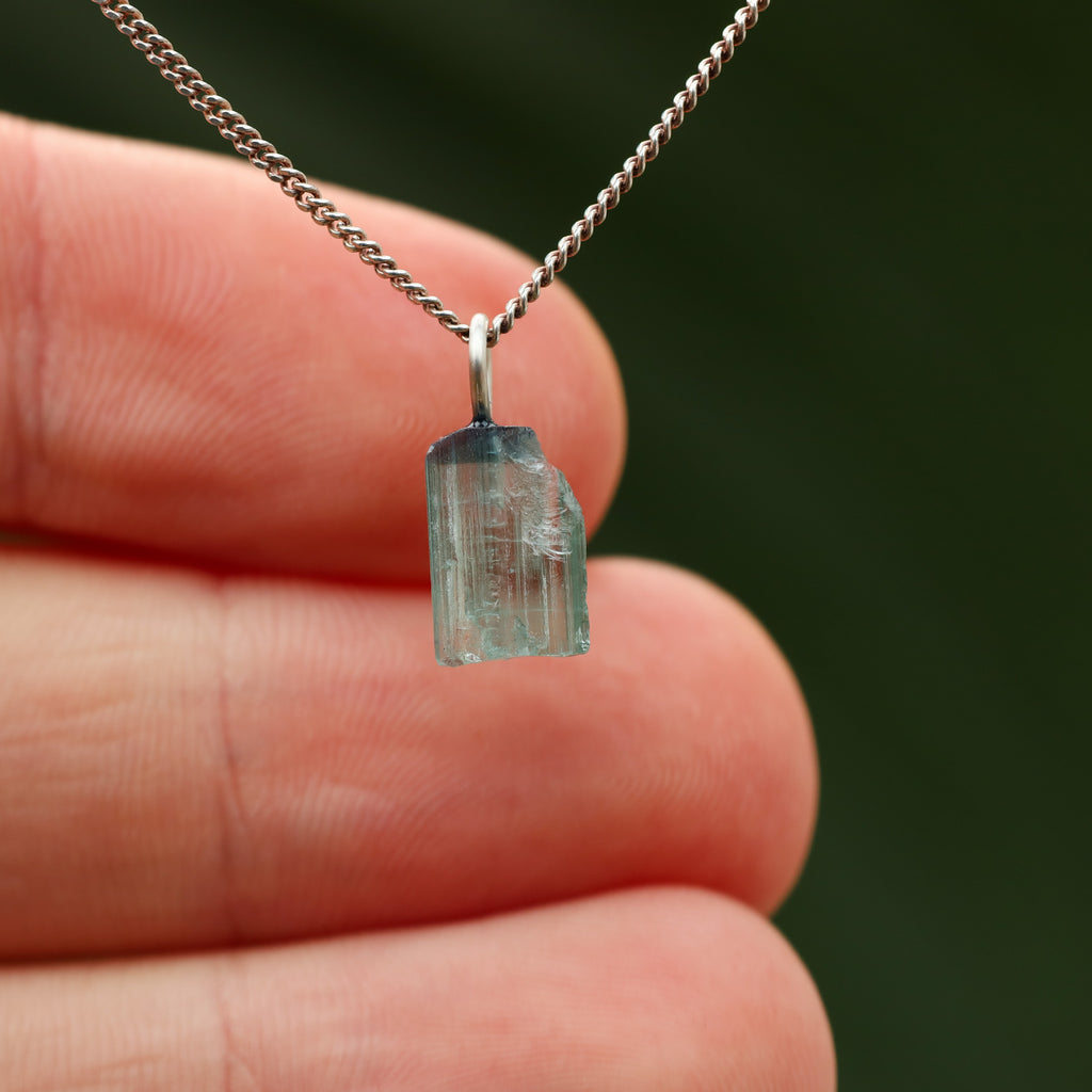 Ruwe blauwe Toermalijn