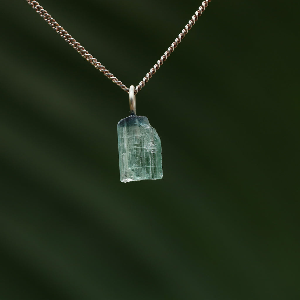 Ruwe blauwe Toermalijn