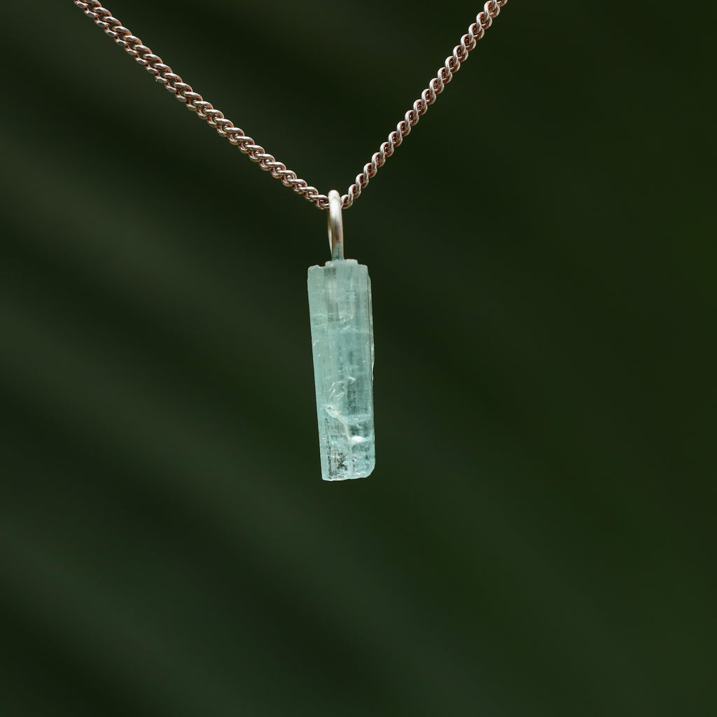 Ruwe blauwe Toermalijn