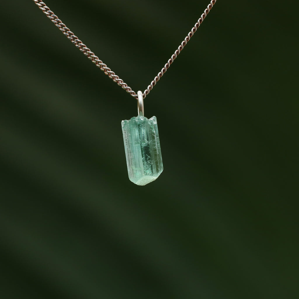 Ruwe blauwe Toermalijn