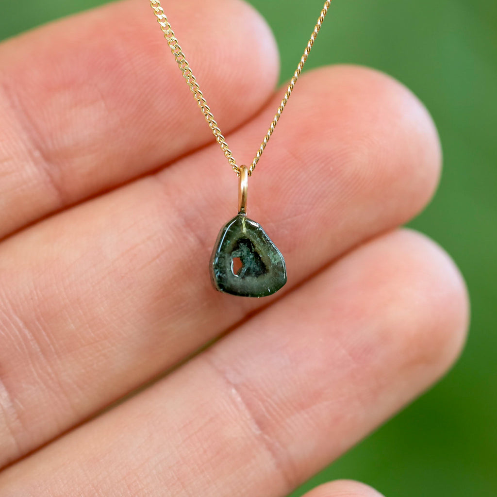 Groene Toermalijn Hanger