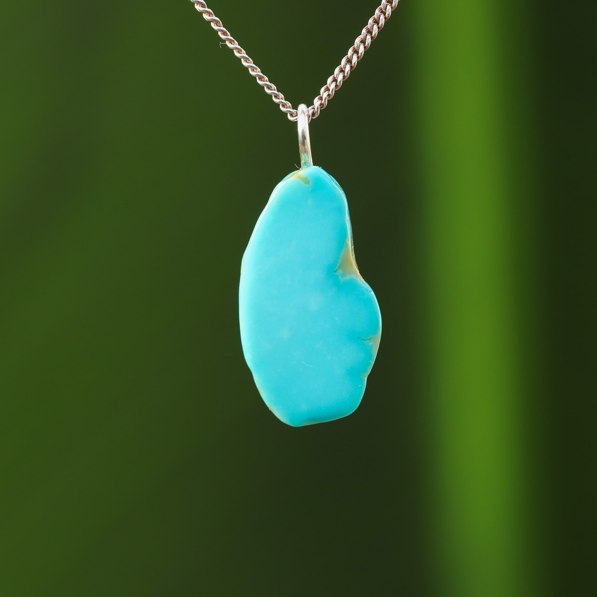 Turquoise Pendant - Gold & Silver - Necklace – Monos