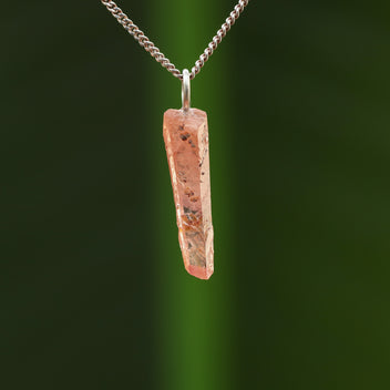 Ruwe rhodochrosiet hanger