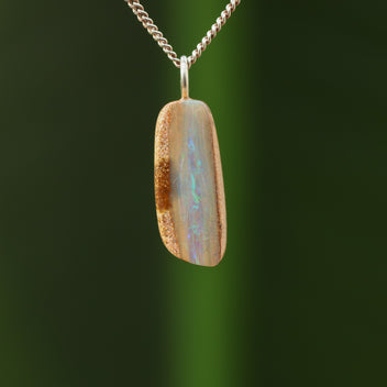 Pipe opal pendant