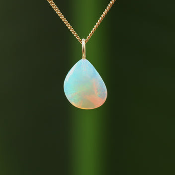 Pipe opal pendant