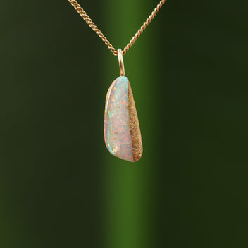 Pipe opal pendant