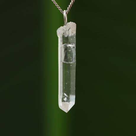 Ruwe bergkristal hanger