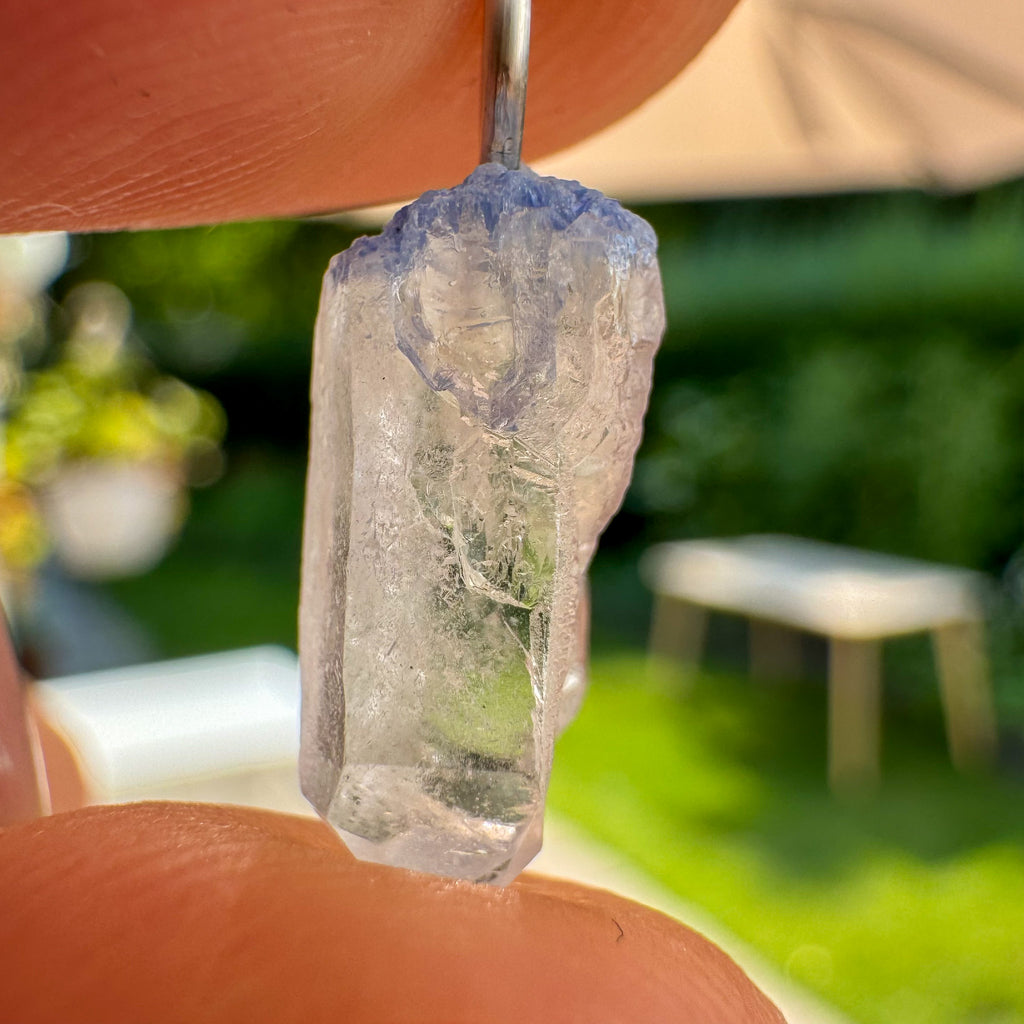 Ruwe Dumortieriet in kwarts