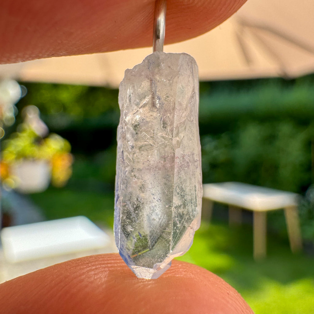 Ruwe Dumortieriet in kwarts