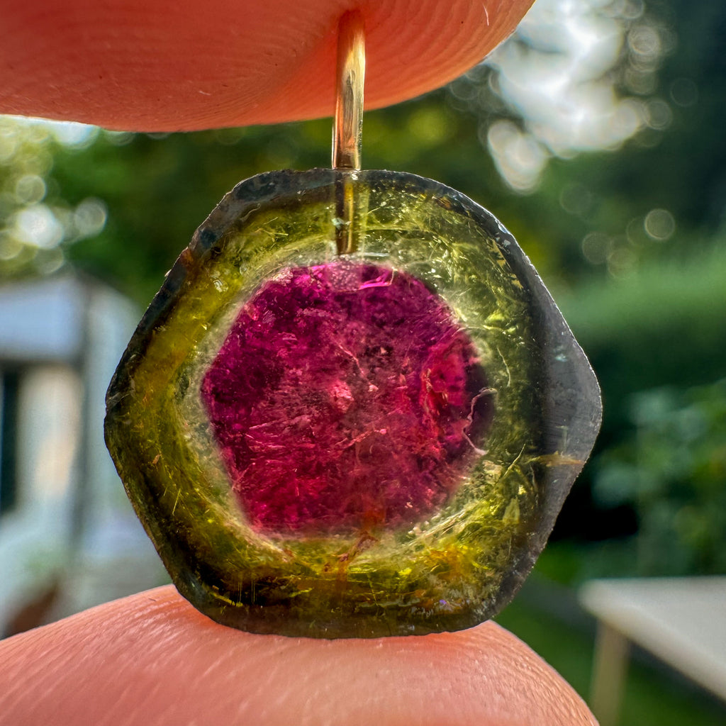 Watermeloen Toermalijn - Brazilië