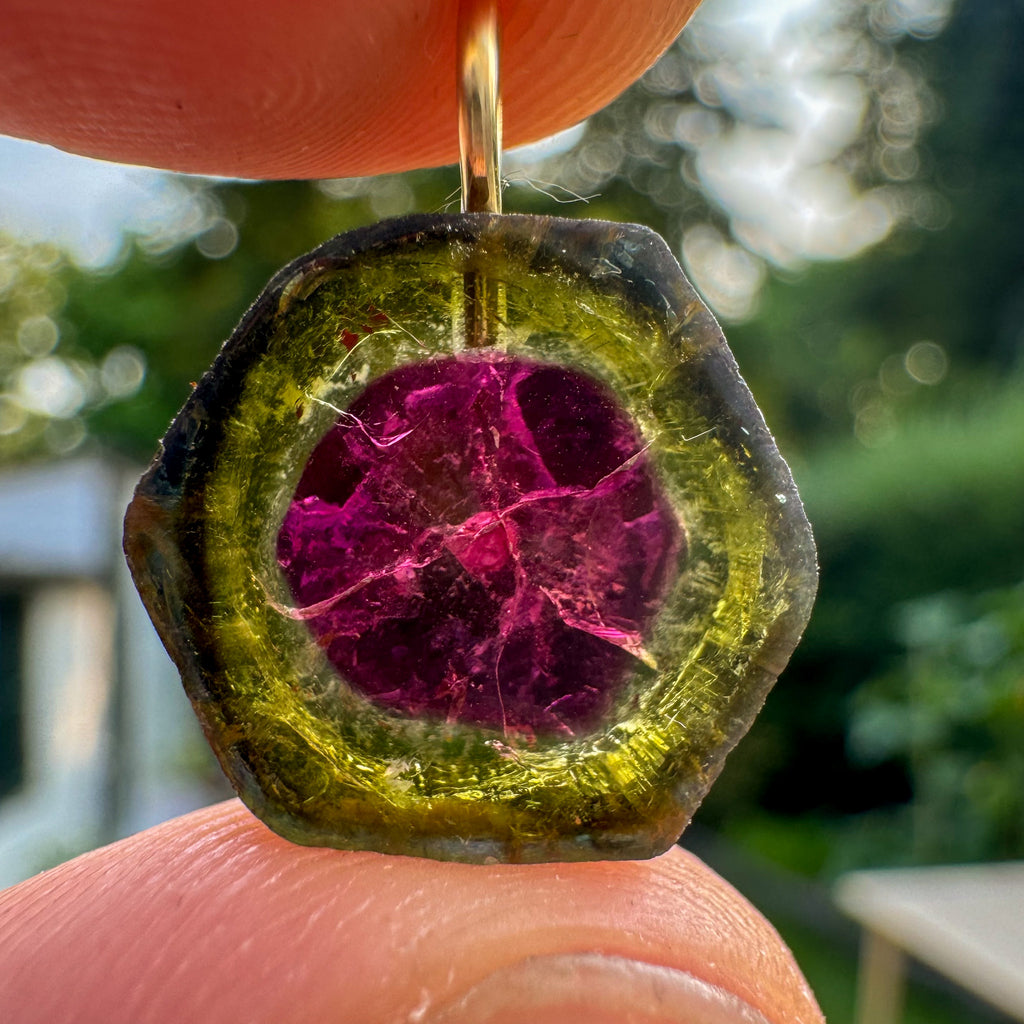 Watermeloen Toermalijn - Brazilië