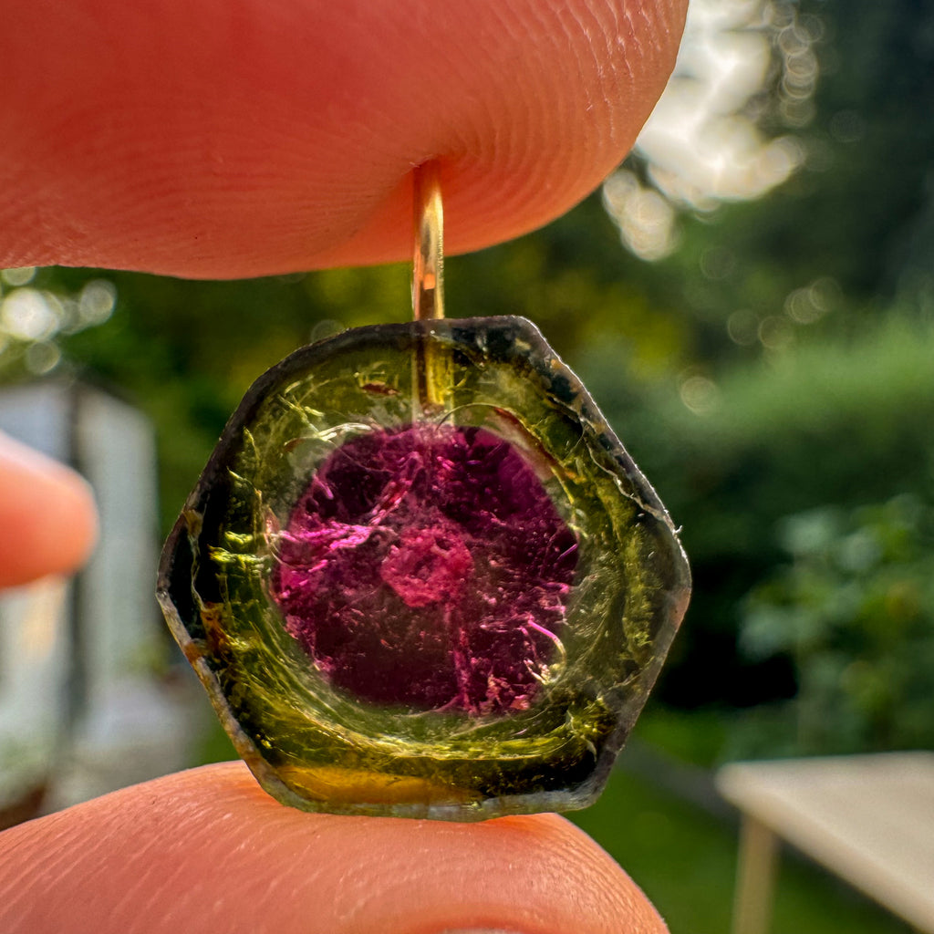 Watermeloen Toermalijn - Brazilië