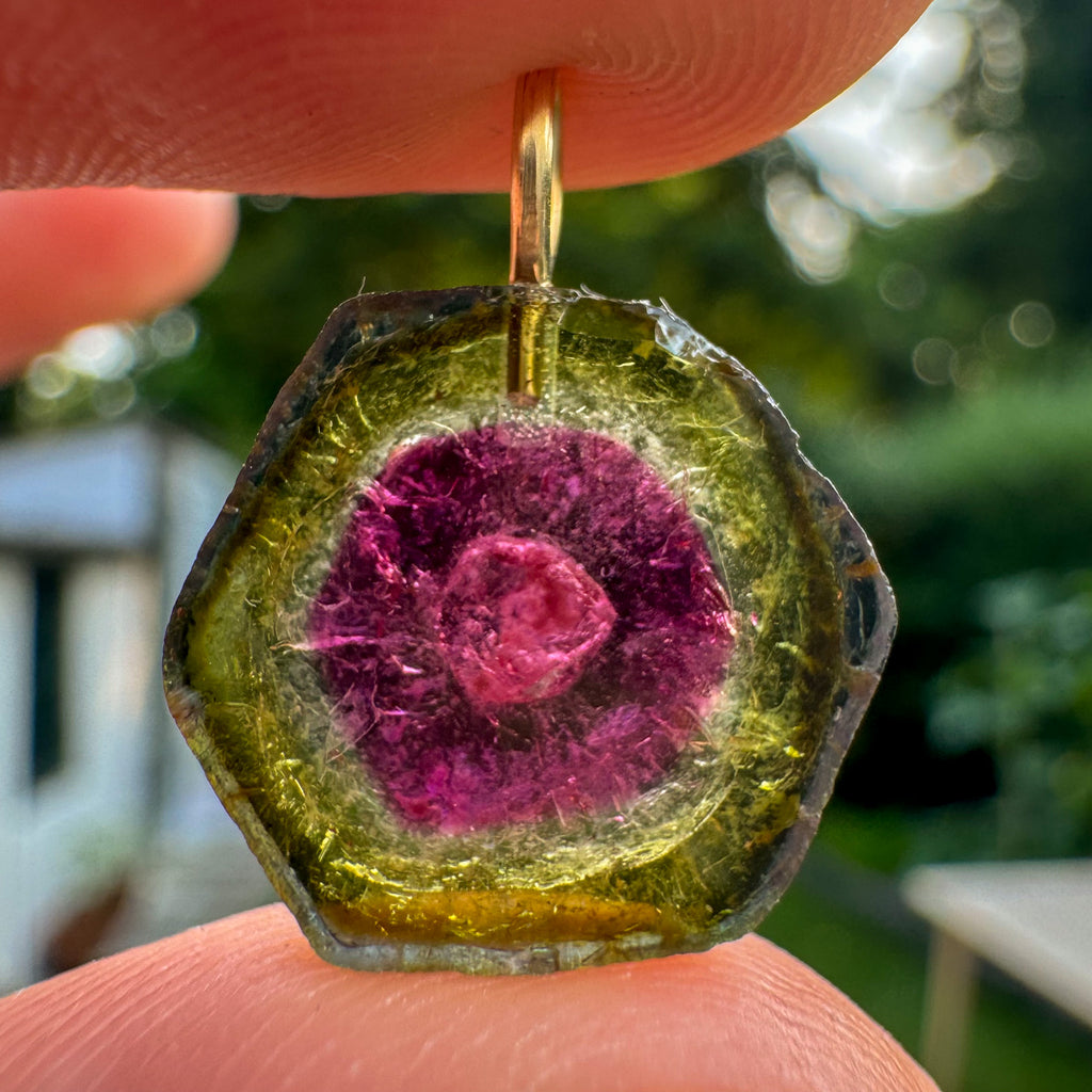 Watermeloen Toermalijn - Brazilië