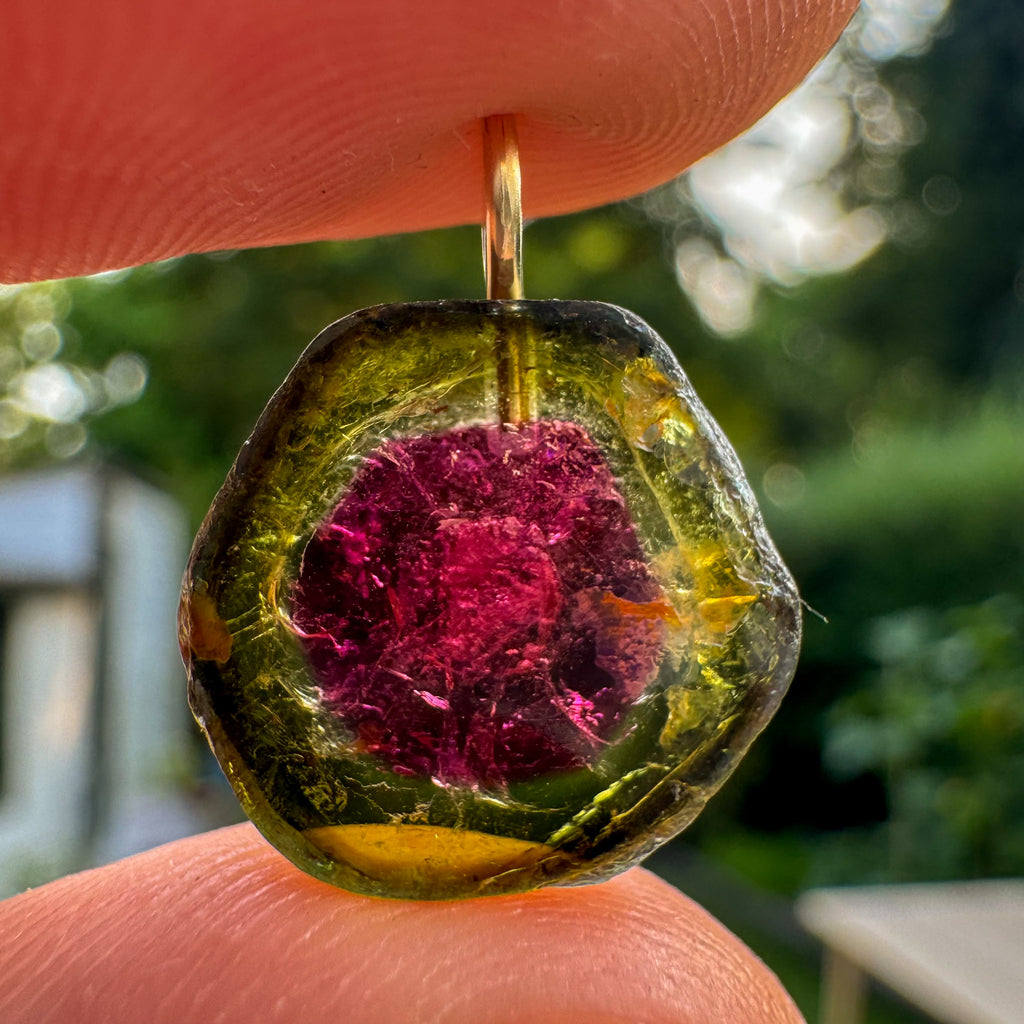 Watermeloen Toermalijn - Brazilië