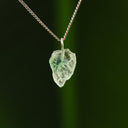 Ruwe groene fluoriet hanger