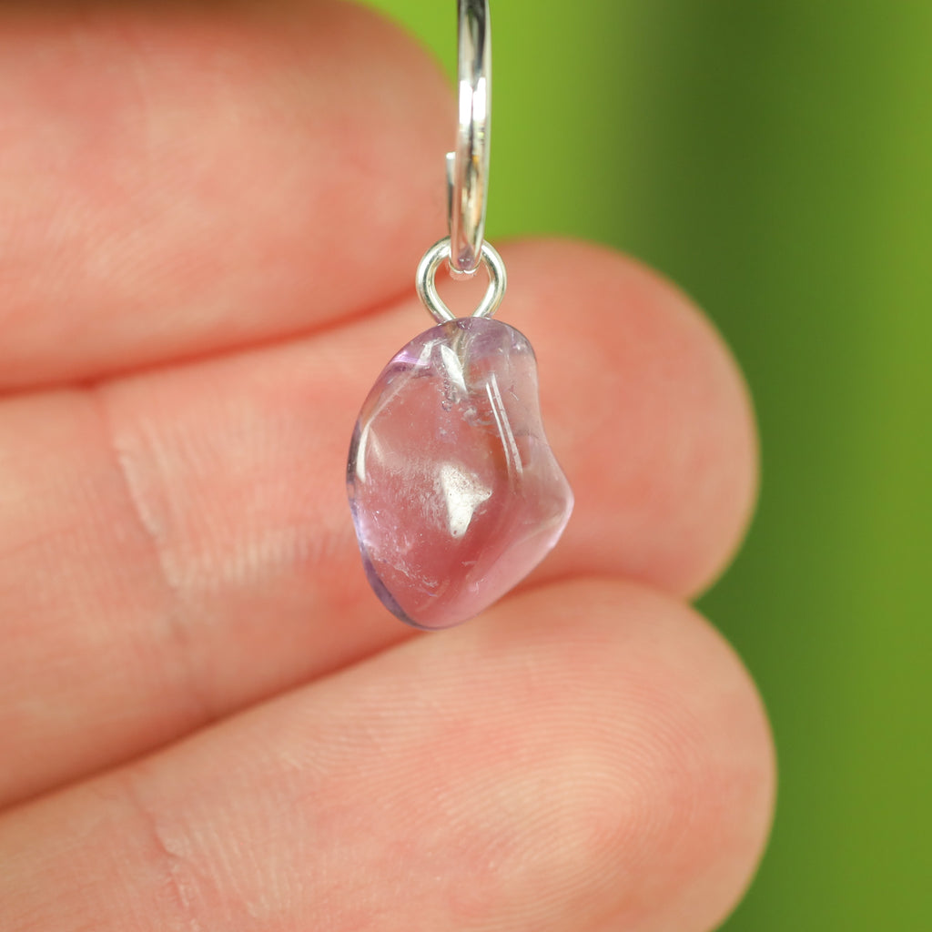 Amethist oorringbedel