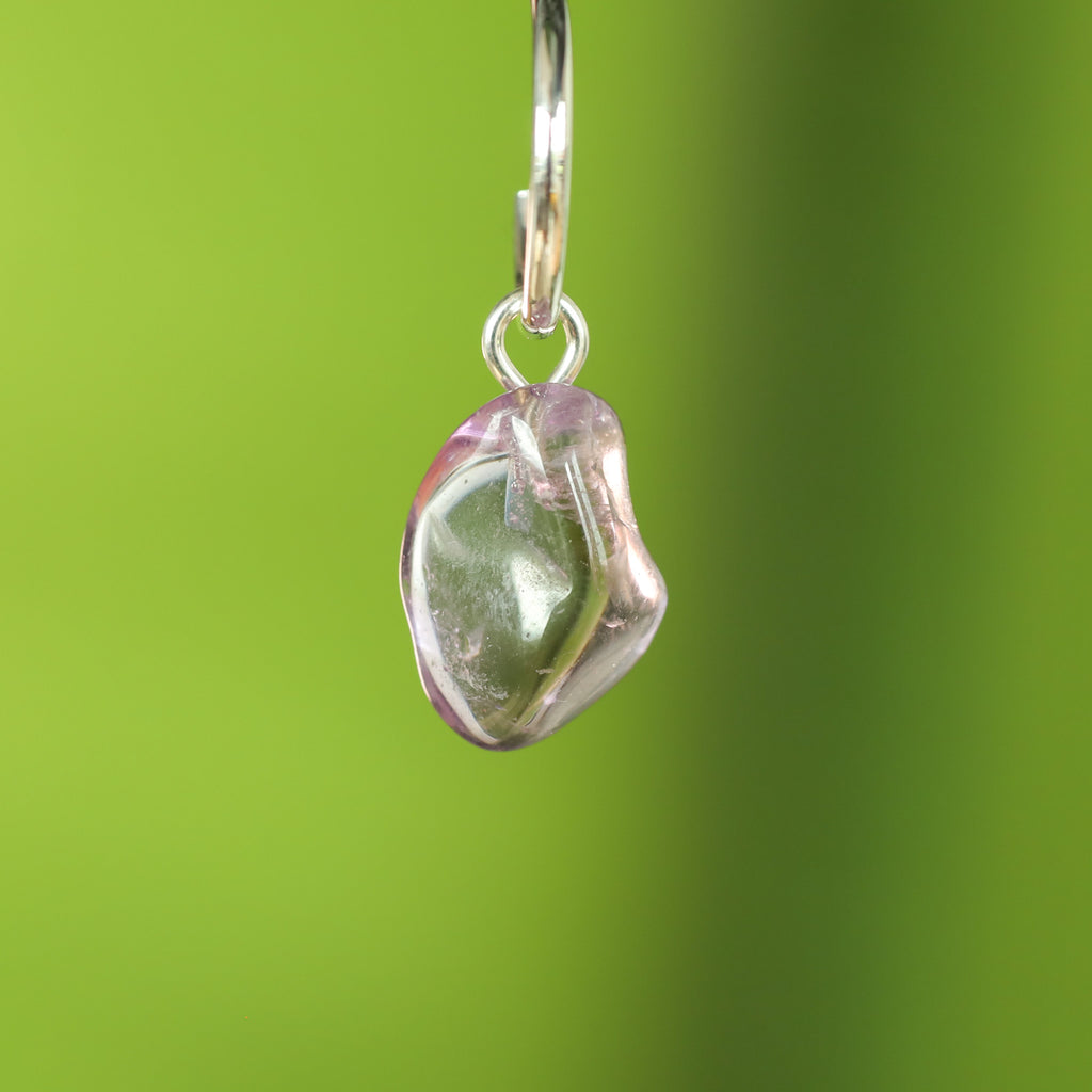 Amethist oorringbedel