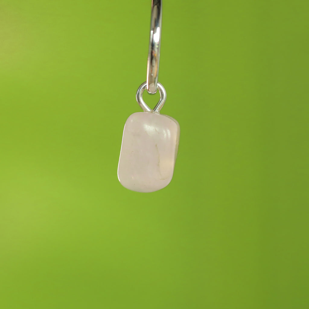 Rozenkwarts oorringbedel