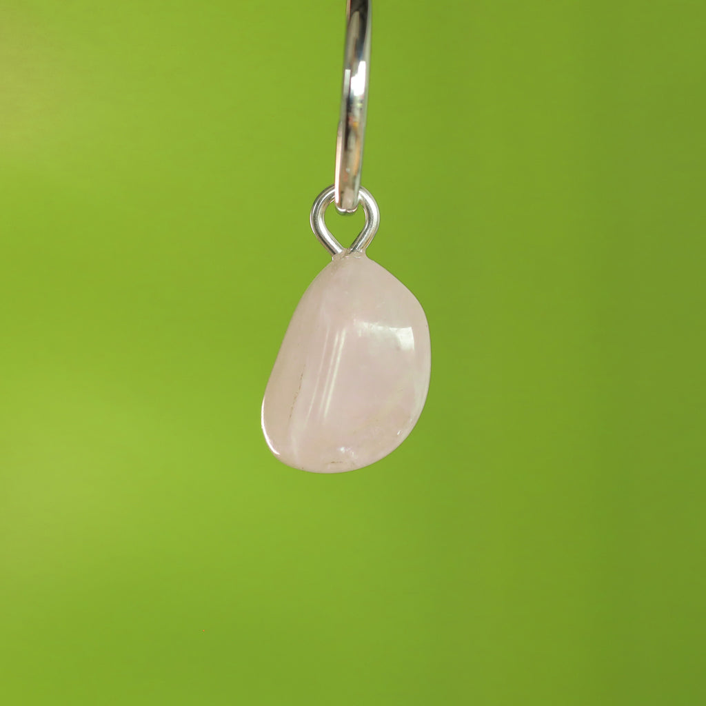 Rozenkwarts oorringbedel