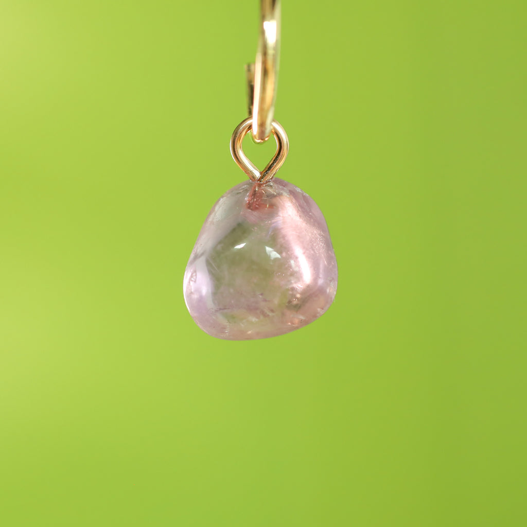 Amethist oorringbedel