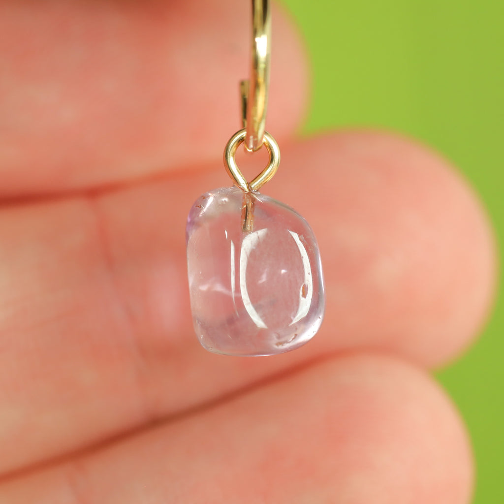 Amethist oorringbedel