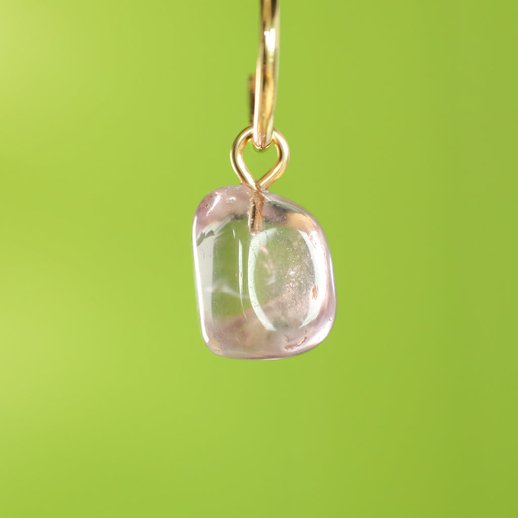 Amethist oorringbedel