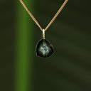 Groene toermalijn hanger