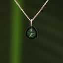 Groene toermalijn hanger