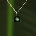 Groene toermalijn hanger